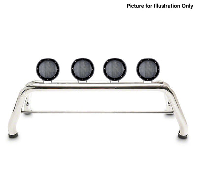 2019-2026 Dodge Ram 1500 Classic Roll Bar Kit 2 sets of 5.3" Dia.  Black LED Flood Lights w/ Harness and Switch | Black Horse Off Road - Image 8