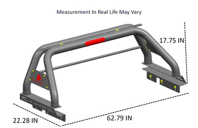 2015-2026 Canyon Classic Roll Bar Kit Incl. 2 pairs of 7.0"Dia.  LED  Lights w/ Black Trim Rings w/ Wiring Harness and Switch | Black Horse Off Road - Image 10