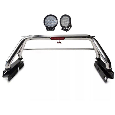 2015-2026 Canyon Classic Roll Bar Kit W/ Set of 9" Black Round LED Light | Black Horse Off Road - Image 10