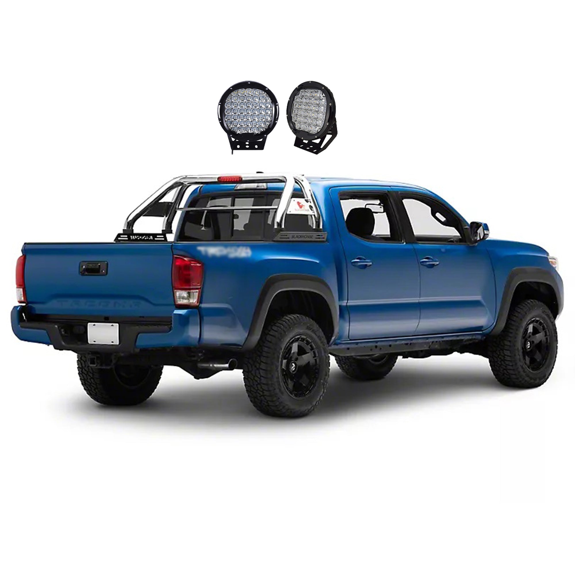 2015-2026 Canyon Classic Roll Bar Kit W/ Set of 9" Black Round LED Light | Black Horse Off Road - Image 8
