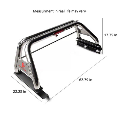 2005-2021 Nissan Frontier Classic Roll Bar Kit W/ Set of 9" Black Round LED Light | Black Horse Off Road - Image 6