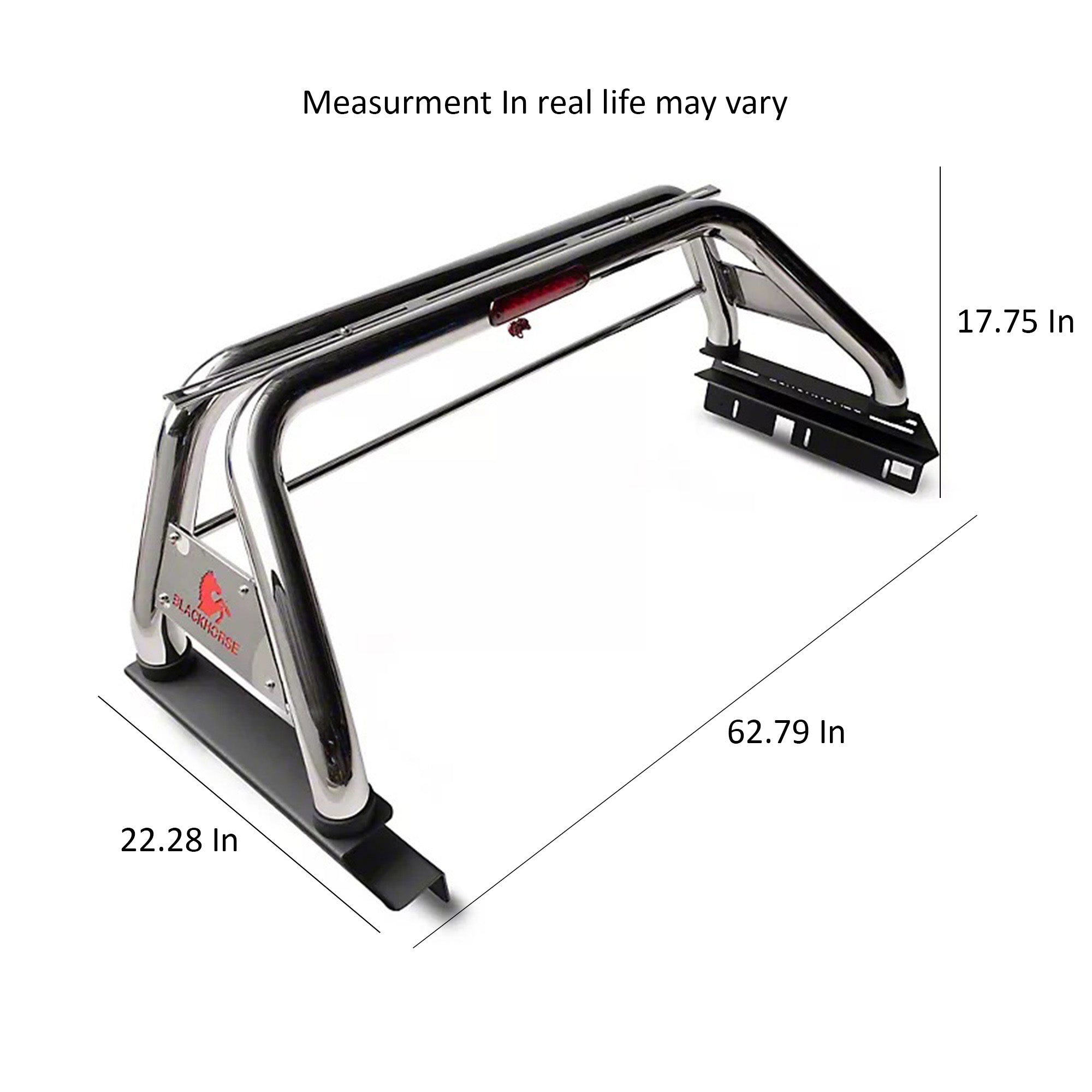 2005-2021 Nissan Frontier Classic Roll Bar Kit Incl. 2 pairs of 7.0"Dia.  LED  Lights w/ Black Trim Rings w/ Wiring Harness and Switch | Black Horse Off Road - Image 5