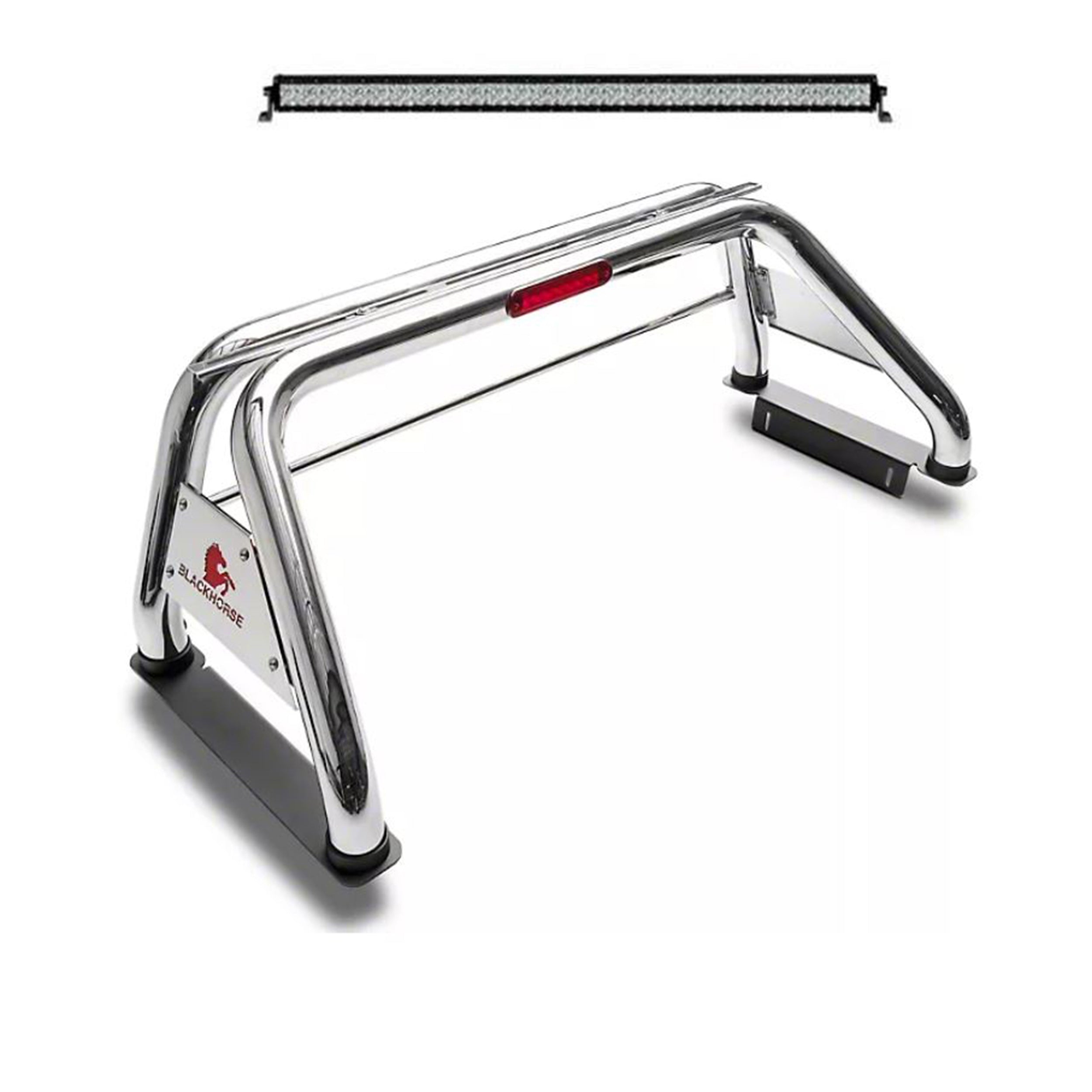 1999-2026 Ford F-250 Super Duty Classic Roll Bar Kit Includes 1 40in LED Light Bar | Black Horse Off Road - Image 1