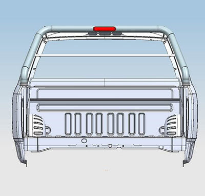 1999-2026 Ford F-250 Super Duty Classic Roll Bar Kit Includes 1 40in LED Light Bar | Black Horse Off Road - Image 10