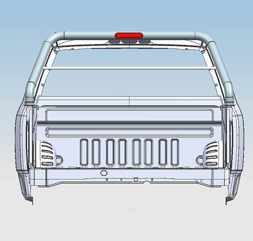 1999-2026 Ford F-250 Super Duty Classic Roll Bar Kit Includes 1 40in LED Light Bar | Black Horse Off Road - Image 10