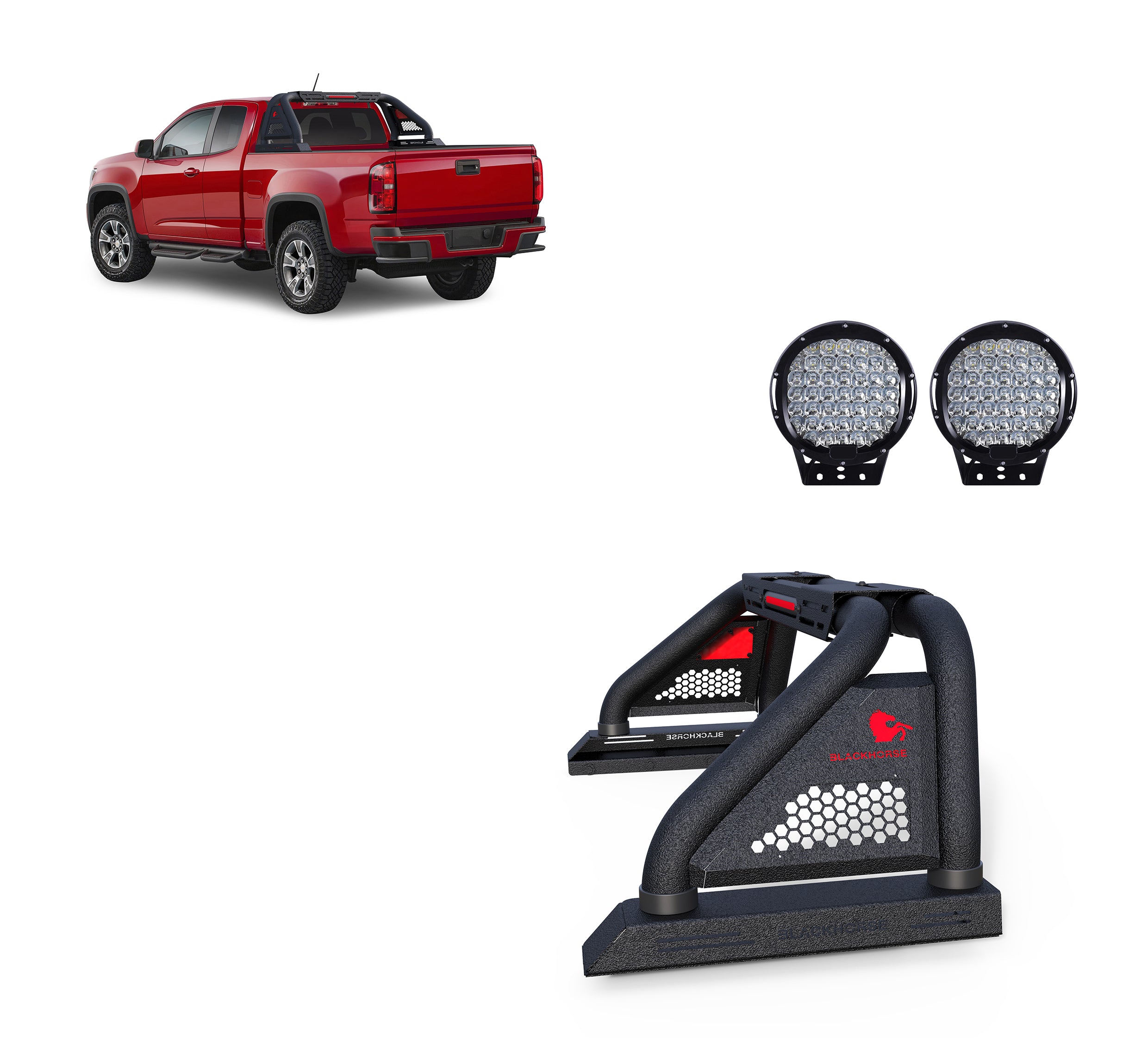 2005-2021 Nissan Frontier Classic Pro Roll Bar Kit Modular | Black Horse Off Road - Image 1