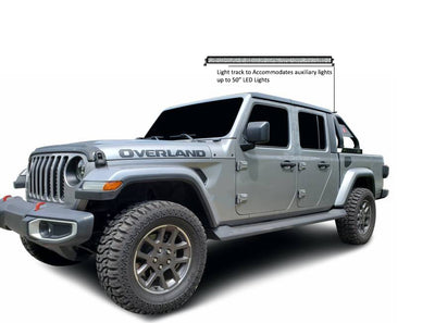 2020-2026 Jeep Gladiator Classic Roll Bar Kit Includes 1 40in LED Light Bar | Black Horse Off Road - Image 5