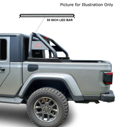 2020-2026 Jeep Gladiator Classic Roll Bar Kit Includes 1 40in LED Light Bar | Black Horse Off Road - Image 6