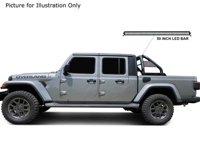 2020-2026 Jeep Gladiator Classic Roll Bar Kit Includes 1 40in LED Light Bar | Black Horse Off Road - Image 7
