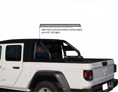 2020-2026 Jeep Gladiator Classic Roll Bar Kit Includes 1 40in LED Light Bar | Black Horse Off Road - Image 8