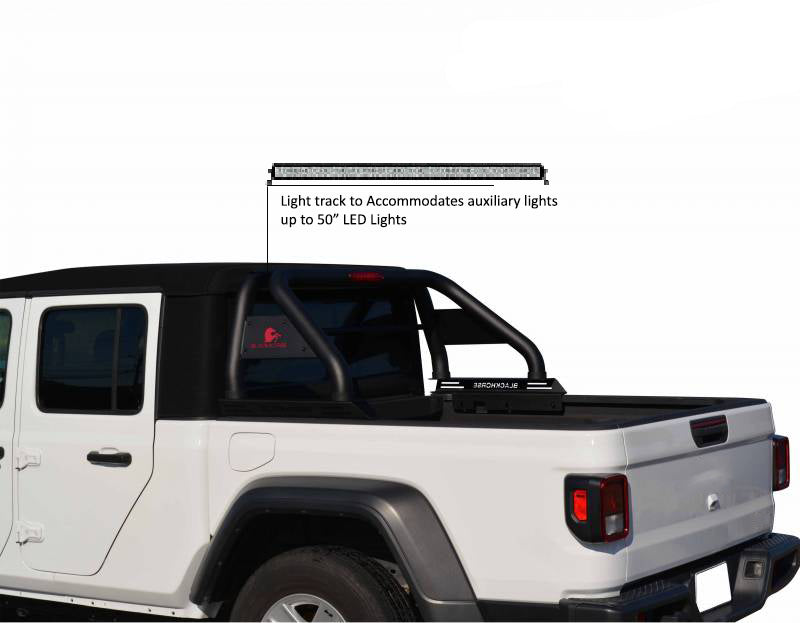 2020-2026 Jeep Gladiator Classic Roll Bar Kit Includes 1 40in LED Light Bar | Black Horse Off Road - Image 8
