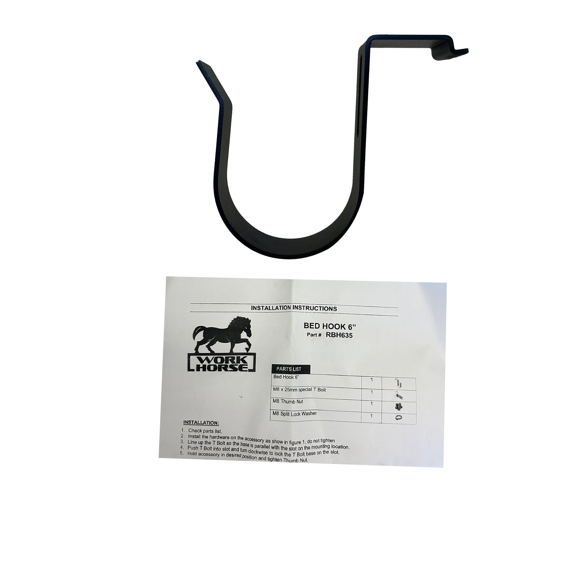 All Pickups  Base K2 Bed Hook | Black Horse Off Road - Image 3