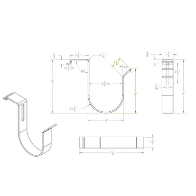 All Pickups  Base K2 Bed Hook | Black Horse Off Road - Image 5