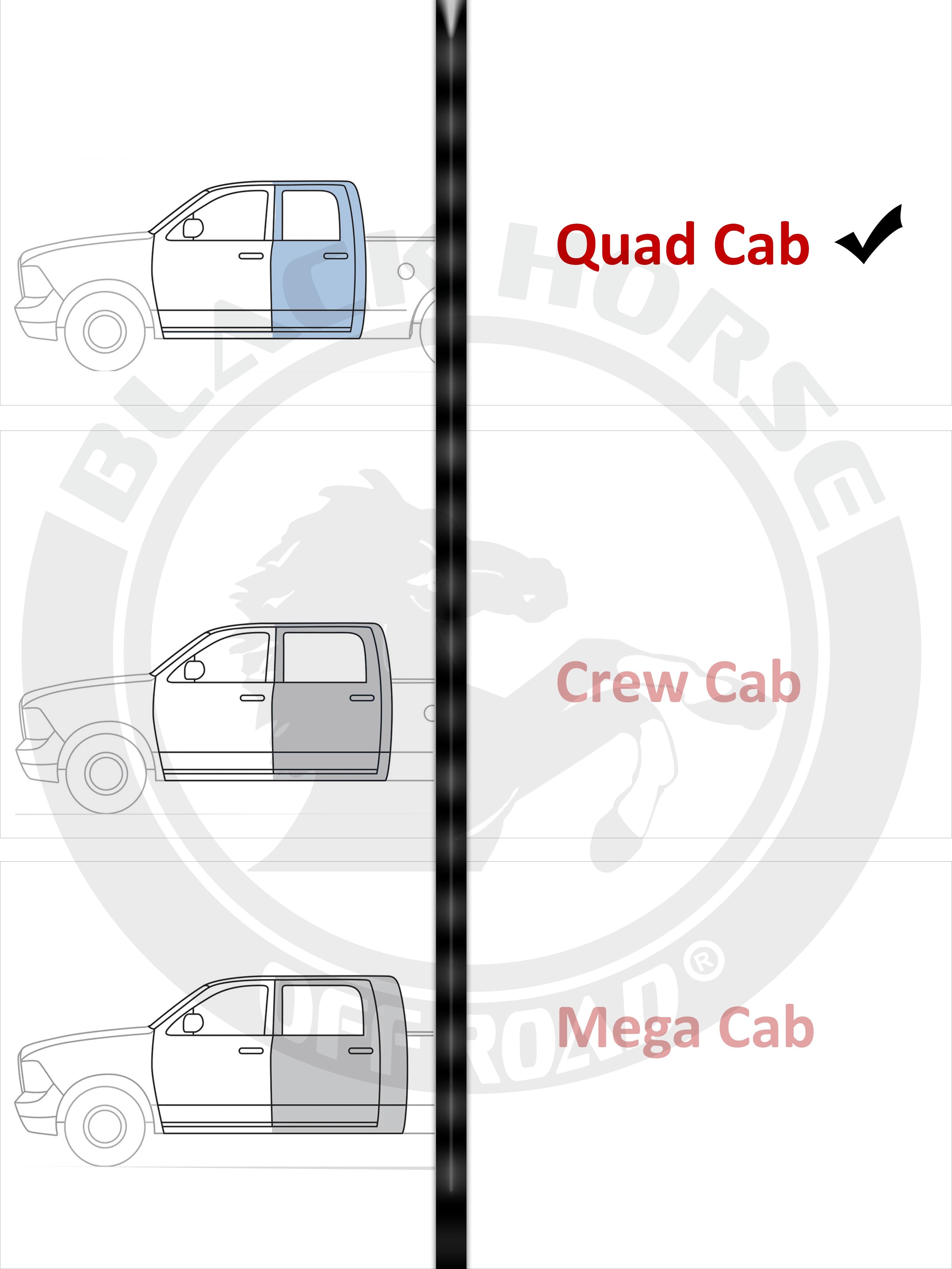 2002-2009 Dodge Ram Ram 1500 Cutlass Running Boards | Black Horse Off Road - Image 2