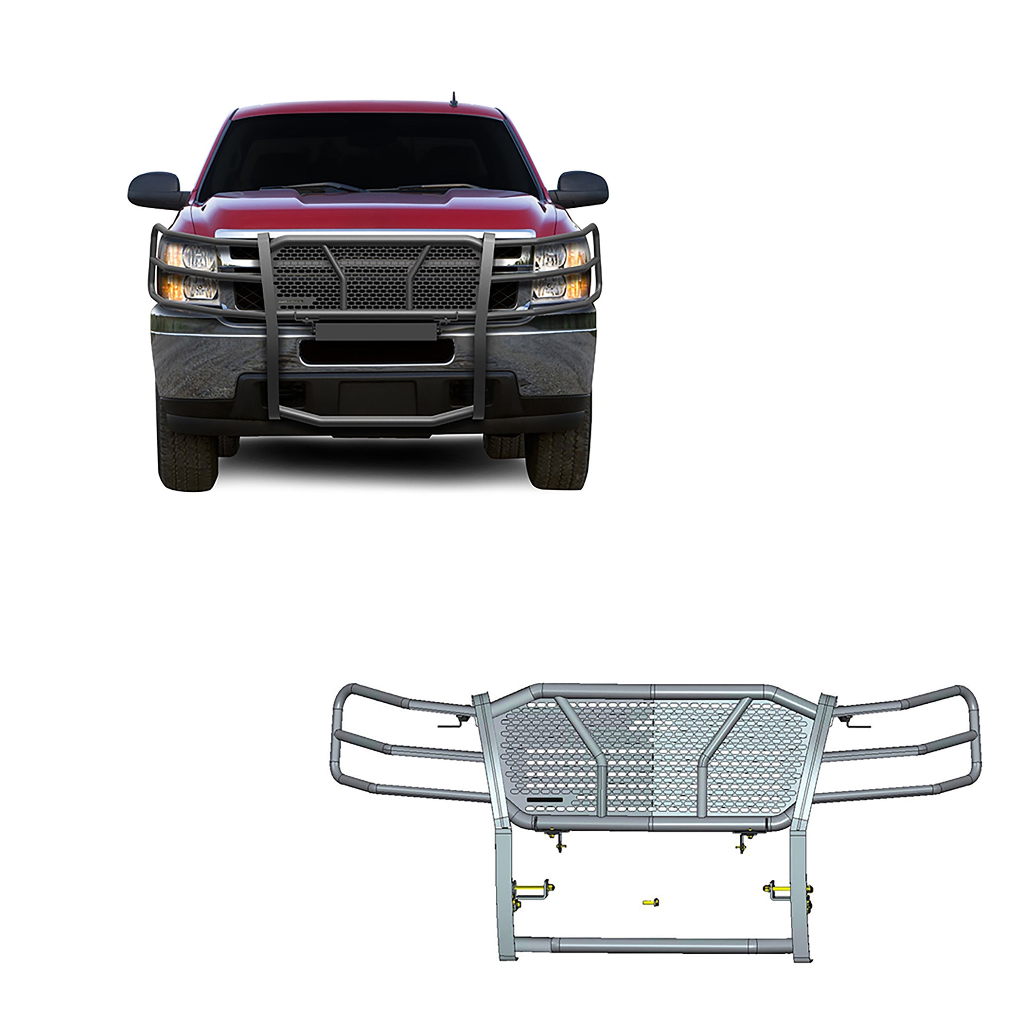 2007-2013 Chevrolet Silverado 1500 Rugged Heavy Duty Grille Guard Modular | Black Horse Off Road - Image 1