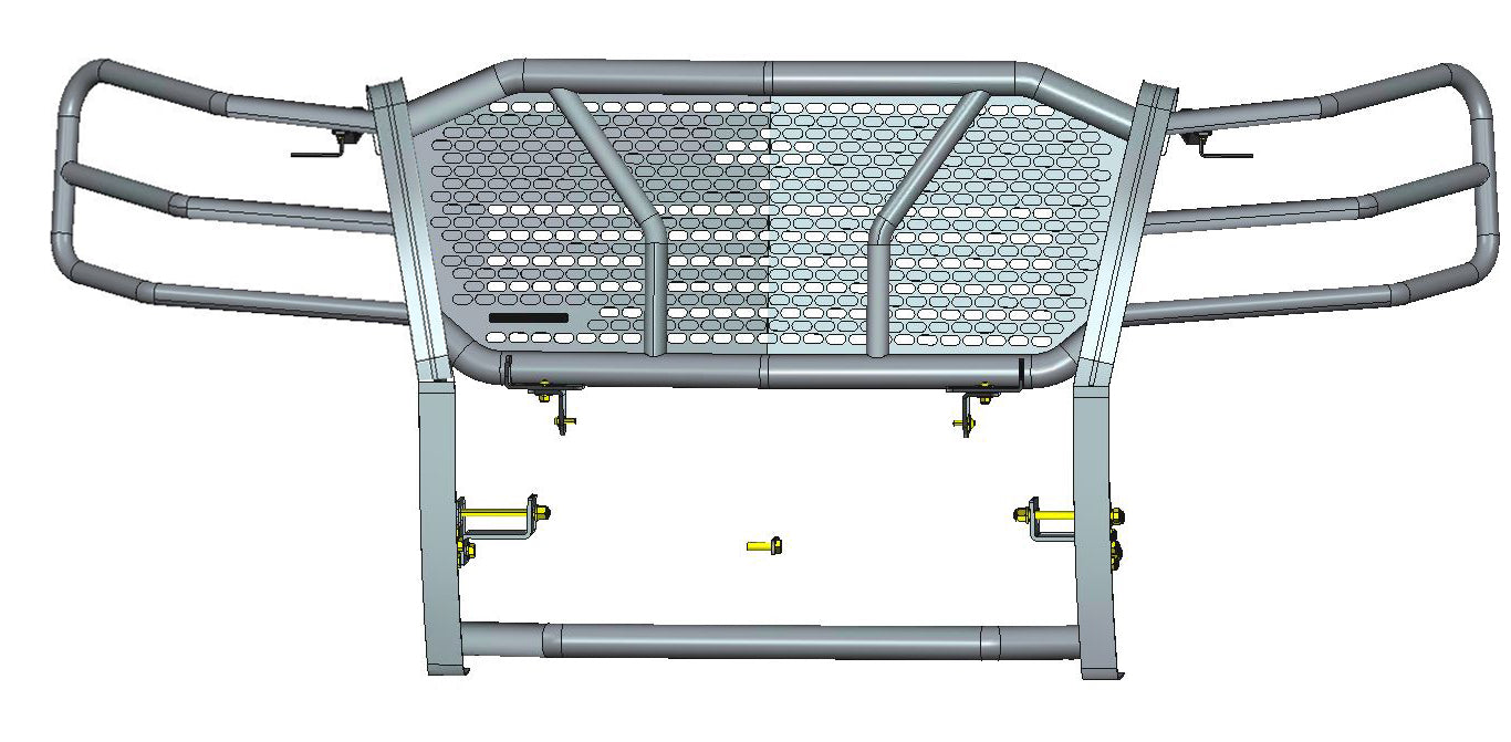 2007-2013 Chevrolet Silverado 1500 Rugged Heavy Duty Grille Guard Modular | Black Horse Off Road - Image 8