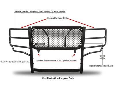 2015-2019 Chevrolet Silverado 2500 Hd Rugged Heavy Duty Grille Guard Modular | Black Horse Off Road - Image 2