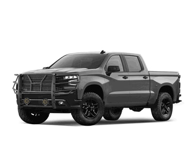 2019-2026 Chevrolet Silverado 1500 Rugged Heavy Duty Grille Guard Kit Modular | Black Horse Off Road - Image 3