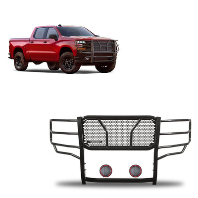 2019-2026 Chevrolet Silverado 1500 Rugged Heavy Duty Grille Guard Kit Modular | Black Horse Off Road - Image 1