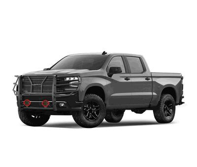 2019-2026 Chevrolet Silverado 1500 Rugged Heavy Duty Grille Guard Kit Modular | Black Horse Off Road - Image 3