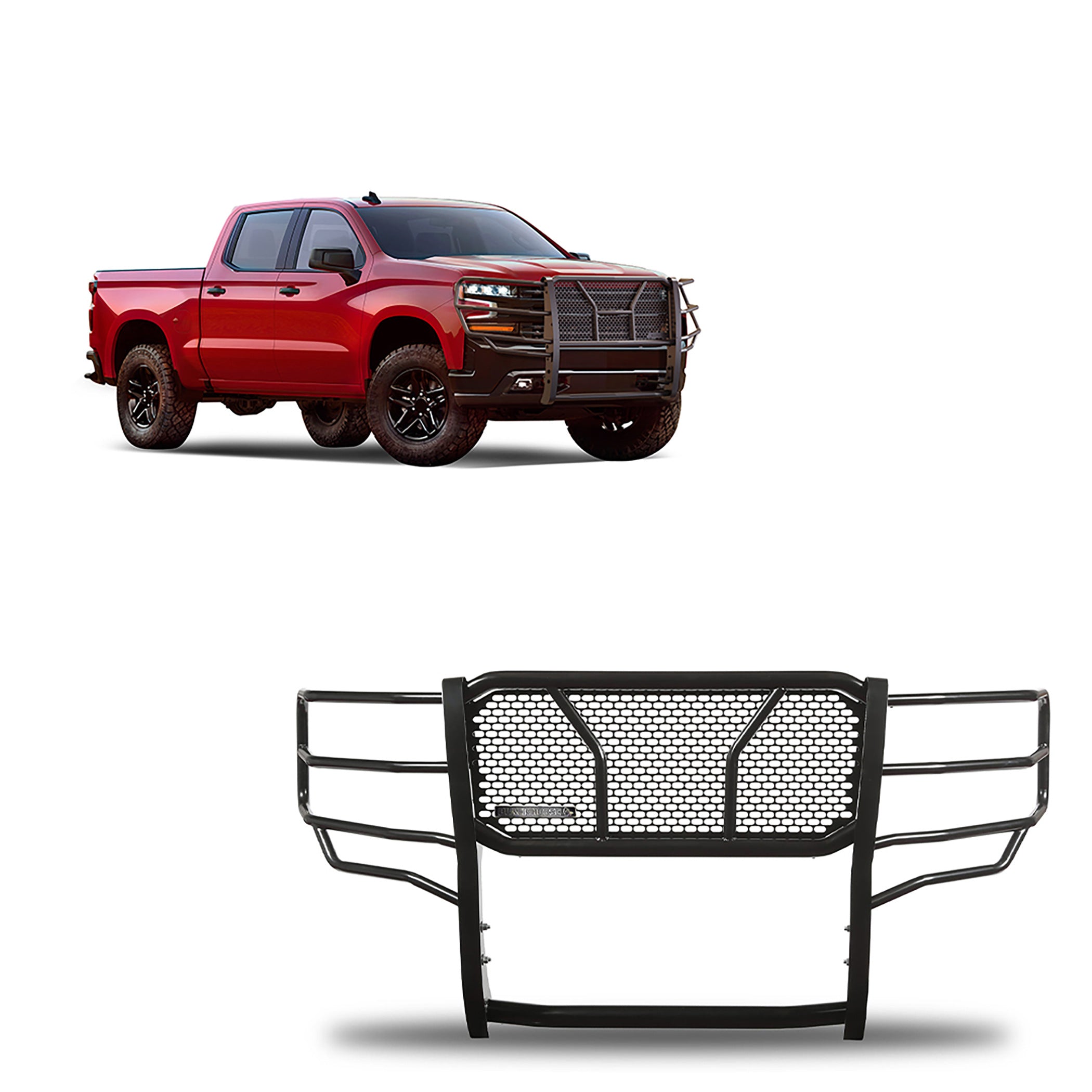 2019-2026 Chevrolet Silverado 1500 Rugged Heavy Duty Grille Guard Modular | Black Horse Off Road - Image 1