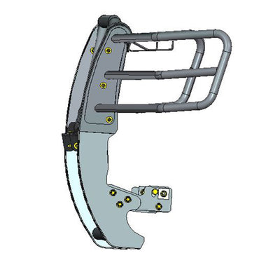 2007-2014 Chevrolet Avalanche Rugged Heavy Duty Grille Guard Kit Modular Includes 20" Double Row LED Light | Black Horse Off Road - Image 4