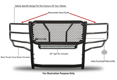 2010-2018 Dodge Ram 2500 Rugged Heavy Duty Grille Guard Kit Modular | Black Horse Off Road - Image 5