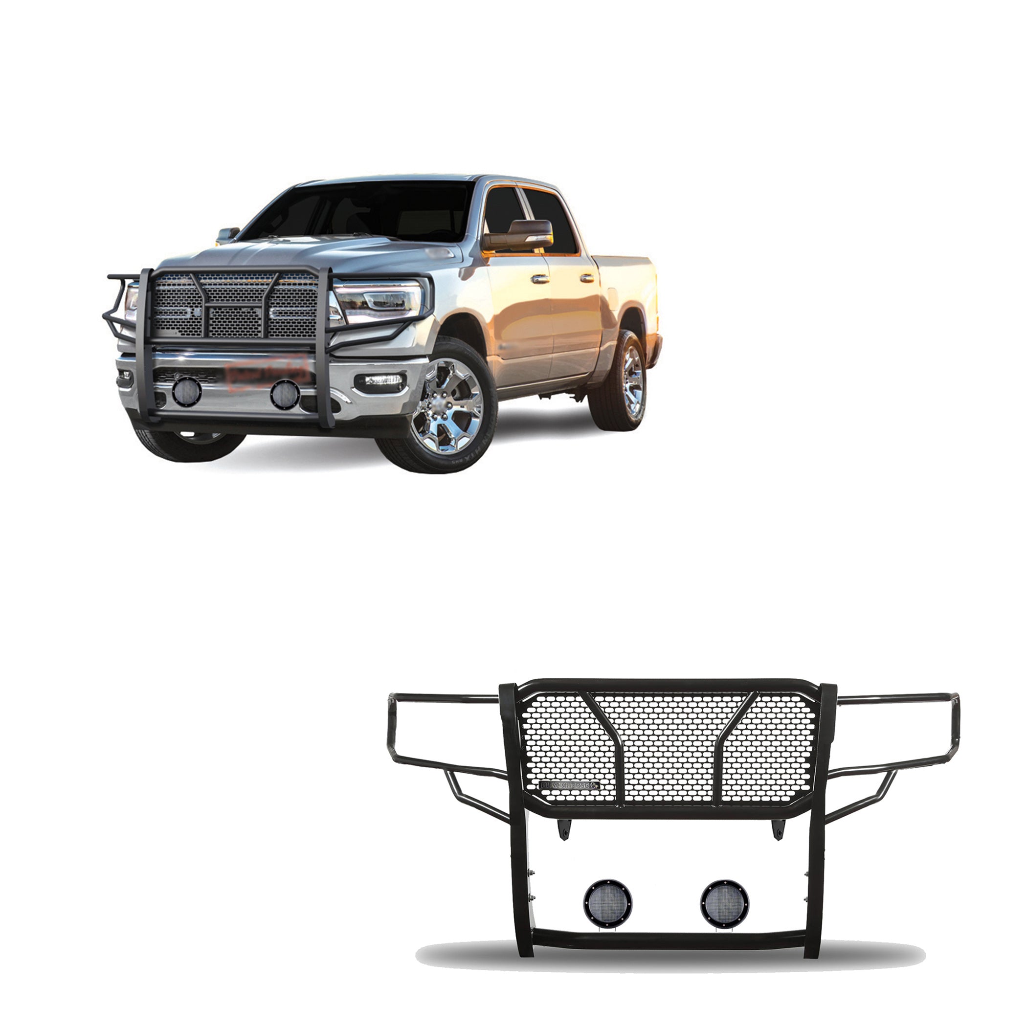 2019-2026 Dodge Ram 1500 Rugged Heavy Duty Grille Guard Kit Modular | Black Horse Off Road - Image 1