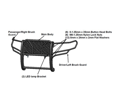2019-2026 Dodge Ram 1500 Rugged Heavy Duty Grille Guard Modular | Black Horse Off Road - Image 9