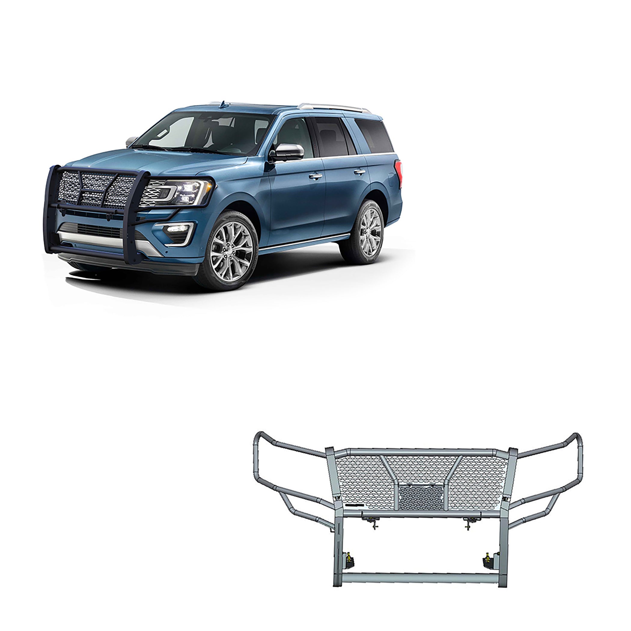 2018-2024 Ford Expedition Rugged Heavy Duty Grille Guard Modular | Black Horse Off Road - Image 1
