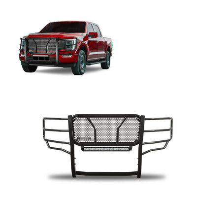 2021-2026 Ford F-150 Rugged Heavy Duty Grille Guard Kit Modular | Black Horse Off Road - Image 1