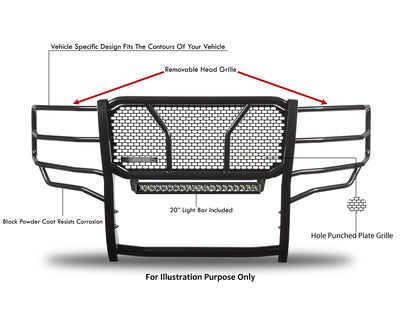 2021-2026 Ford F-150 Rugged Heavy Duty Grille Guard Kit Modular | Black Horse Off Road - Image 8
