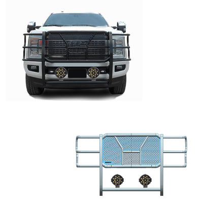 2017-2022 Ford F-250 Super Duty Rugged Heavy Duty Grille Guard Kit Modular | Black Horse Off Road - Image 1