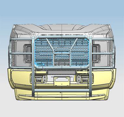2017-2022 Ford F-250 Super Duty Rugged Heavy Duty Grille Guard Kit Modular | Black Horse Off Road - Image 6