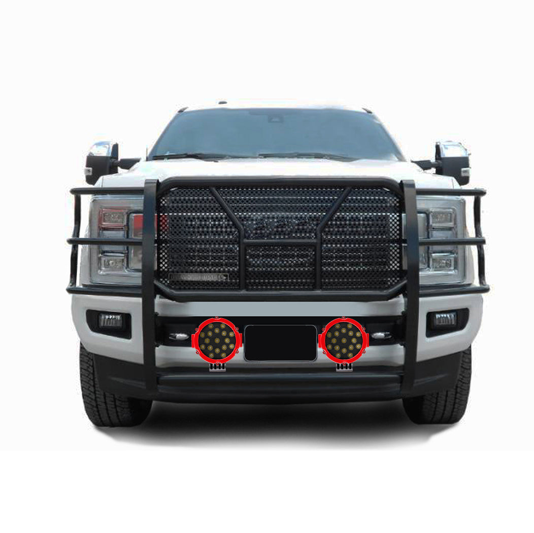 2017-2022 Ford F-250 Super Duty Rugged Heavy Duty Grille Guard Kit Modular | Black Horse Off Road - Image 2