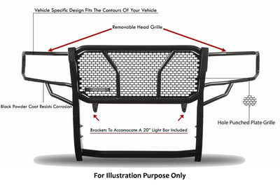2019-2023 Ford Ranger Rugged Heavy Duty Grille Guard Modular | Black Horse Off Road - Image 8