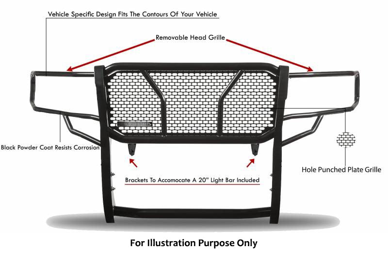 2019-2023 Ford Ranger Rugged Heavy Duty Grille Guard Modular | Black Horse Off Road - Image 8