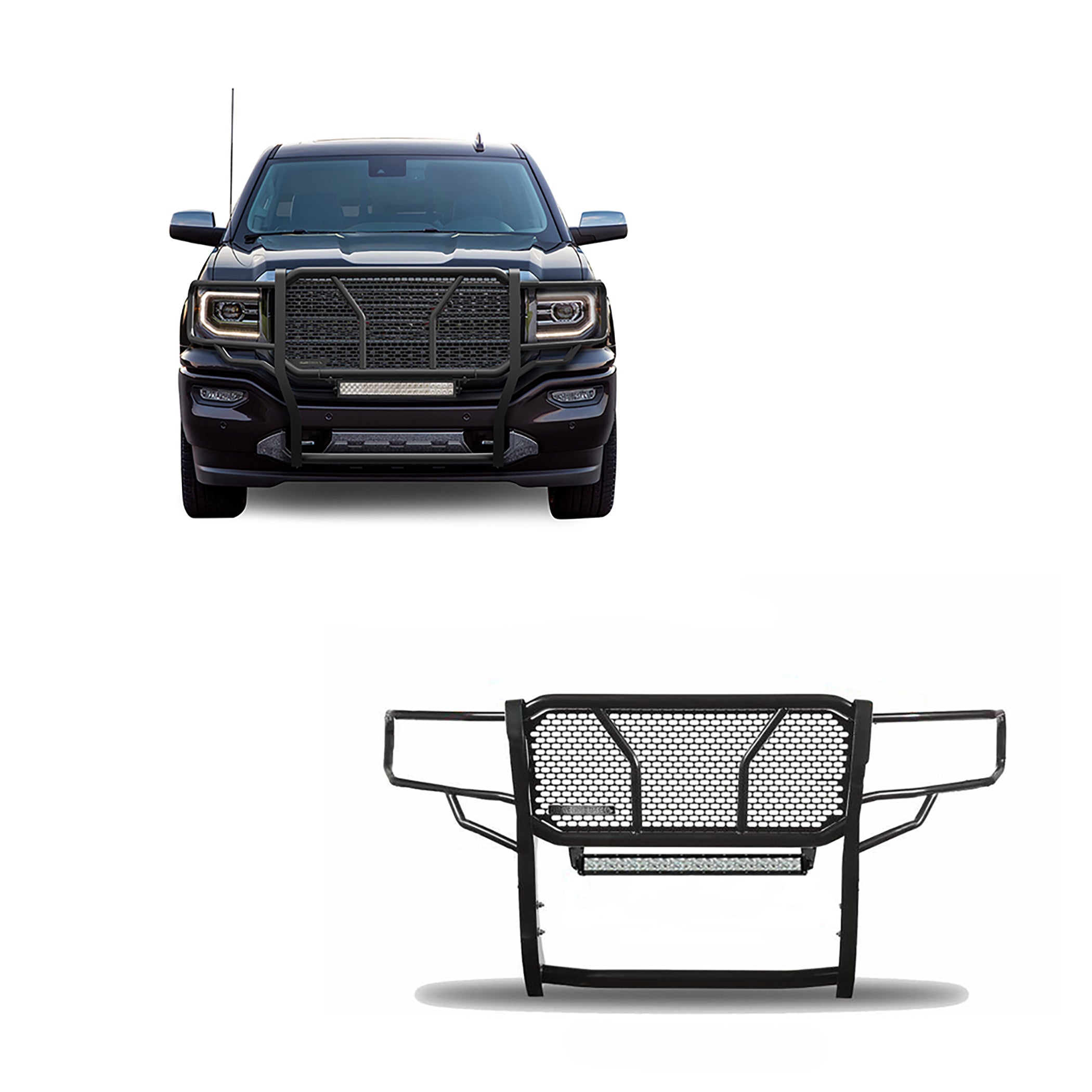 2014-2022 Gmc Sierra 1500 Rugged Heavy Duty Grille Guard Kit Modular | Black Horse Off Road - Image 1