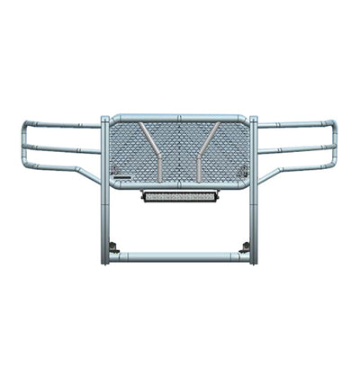 2015-2019 Gmc Sierra 2500 Hd Rugged Heavy Duty Grille Guard Kit Modular Includes 20" Double Row LED Light | Black Horse Off Road - Image 1