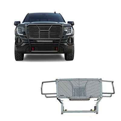 2019-2021 Gmc Sierra 1500 Rugged Heavy Duty Grille Guard Kit Modular | Black Horse Off Road - Image 1