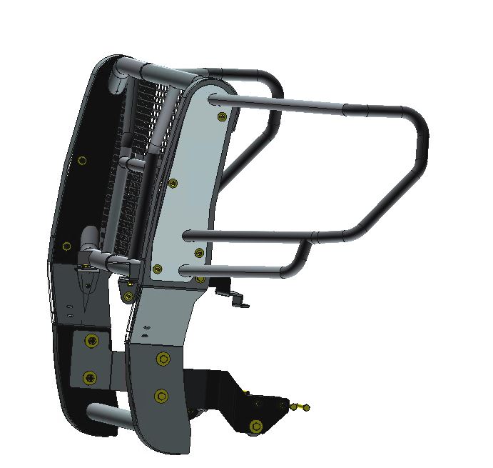 2019-2021 Gmc Sierra 1500 Rugged Heavy Duty Grille Guard Kit Modular | Black Horse Off Road - Image 4