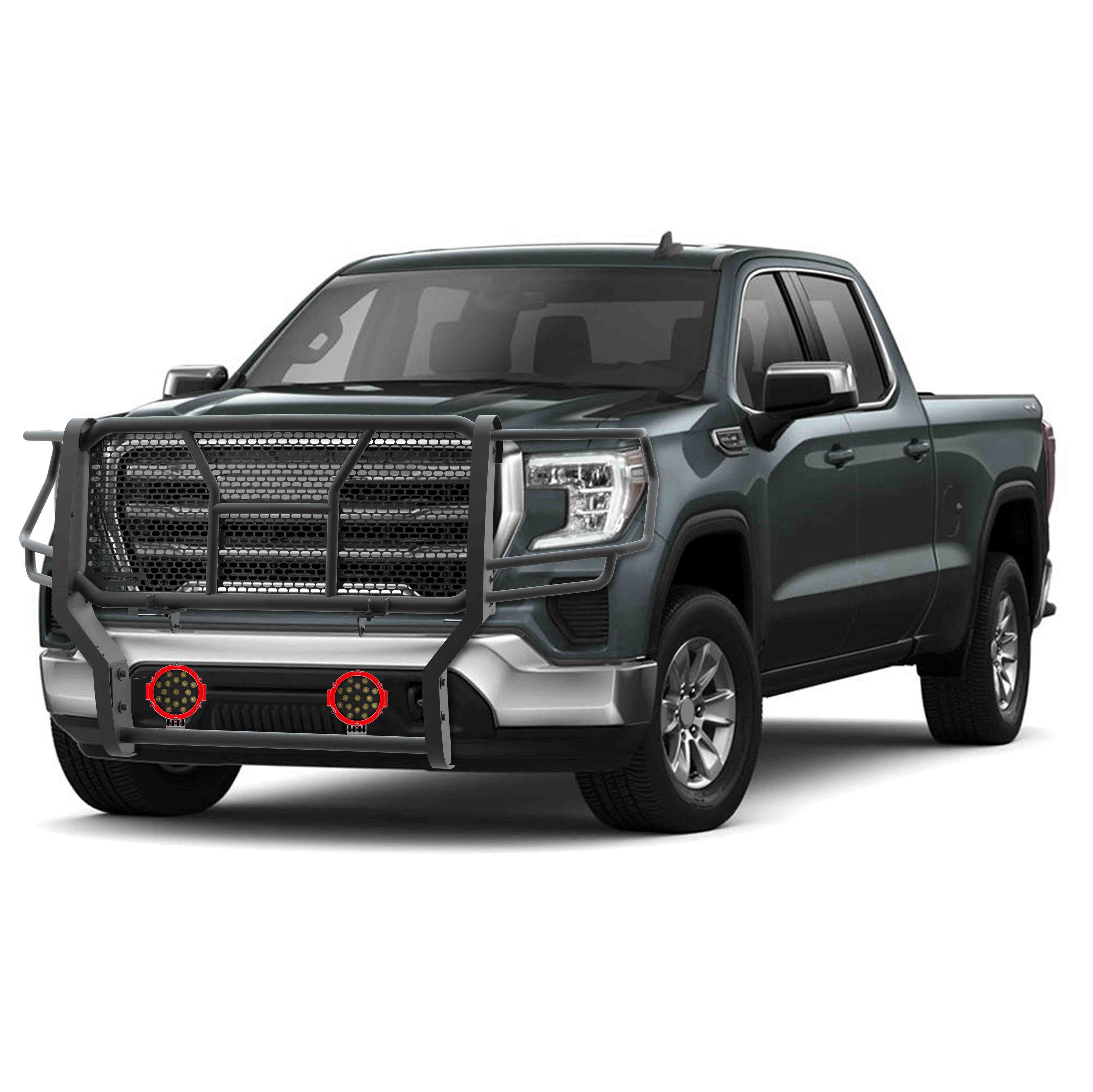 2020-2026 Gmc Sierra 2500 Hd Rugged Heavy Duty Grille Guard Kit Modular | Black Horse Off Road - Image 3