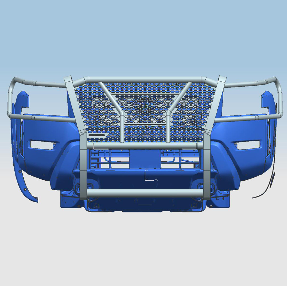 2022-2024 Nissan Frontier Rugged Heavy Duty Grille Guard Kit Modular | Black Horse Off Road - Image 4