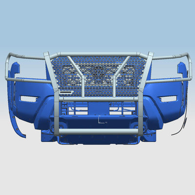 2022-2024 Nissan Frontier Rugged Heavy Duty Grille Guard Modular | Black Horse Off Road - Image 3