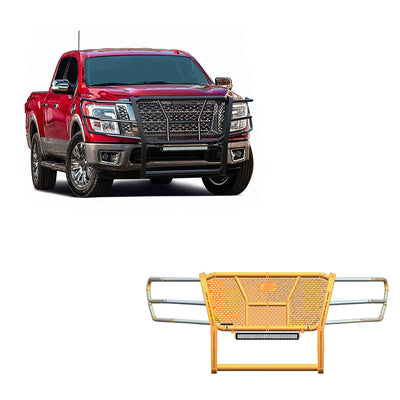 2017-2024 Nissan Titan Rugged Heavy Duty Grille Guard Kit Modular | Black Horse Off Road - Image 1
