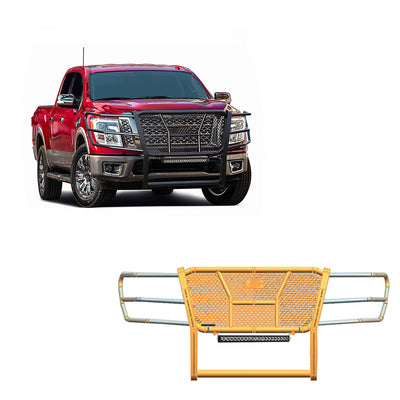 2017-2024 Nissan Titan Rugged Heavy Duty Grille Guard Kit Modular | Black Horse Off Road - Image 1
