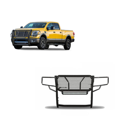 2017-2024 Nissan Titan Xd Rugged Heavy Duty Grille Guard Kit Modular | Black Horse Off Road - Image 1