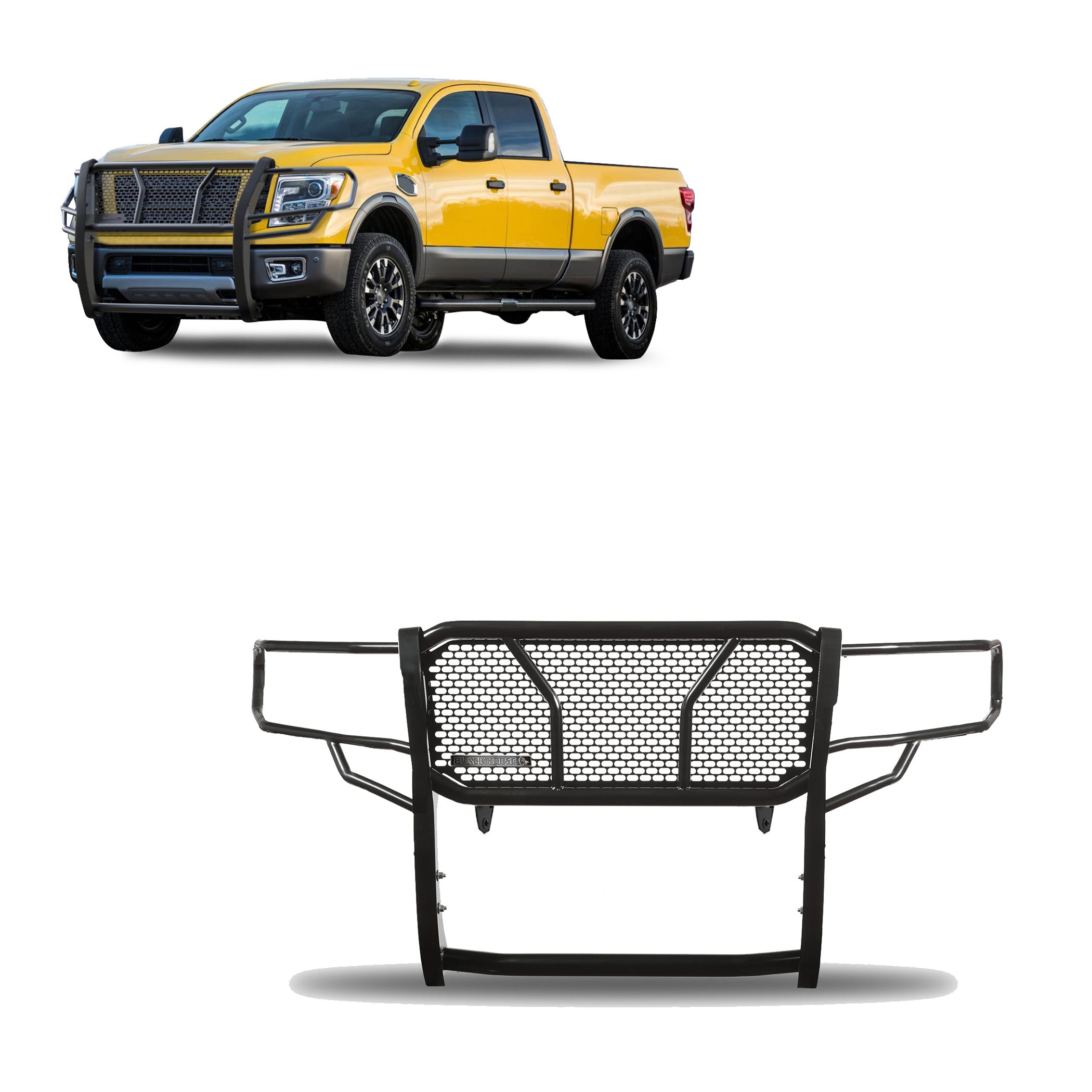 2017-2024 Nissan Titan Xd Rugged Heavy Duty Grille Guard Modular | Black Horse Off Road - Image 1