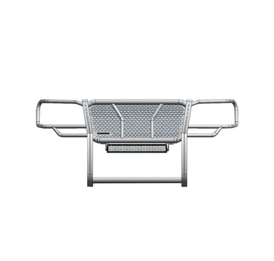 2005-2015 Toyota Tacoma Rugged Heavy Duty Grille Guard Kit Modular Includes 1 20in Double Row LED Light Bar | Black Horse Off Road - Image 3