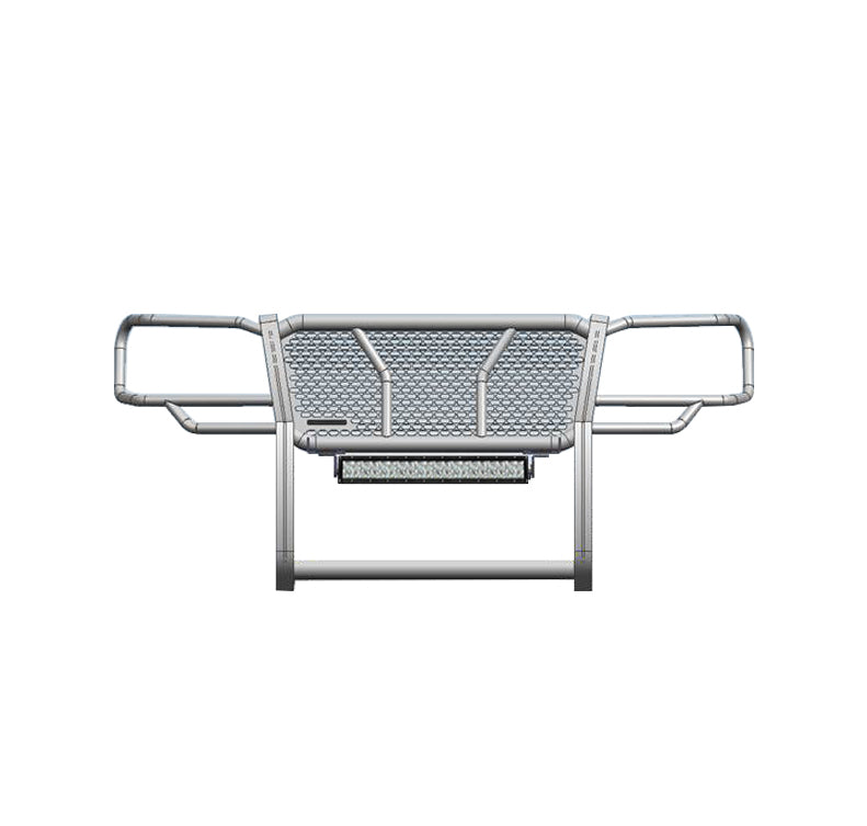 2005-2015 Toyota Tacoma Rugged Heavy Duty Grille Guard Kit Modular Includes 1 20in Double Row LED Light Bar | Black Horse Off Road - Image 3